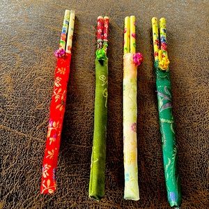 Bamboo chopsticks - 4 sets